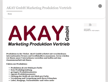 Tablet Screenshot of akay.de